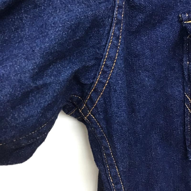 ラングラー Wrangler シャツ、ブラウス 長袖 長袖シャツ 無地シャツ カラーシャツ デニムシャツ 無地 インディゴ / インディゴ /  メンズ USED 古着 中古 10147019
