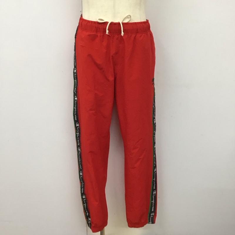 チャンピオン Champion セットアップ セットアップ ジップアップジャケット ナイロンパンツ セットアップ 2点セット XL ロゴ、文字 赤 / レッド /  メンズ USED 古着 中古 10112065