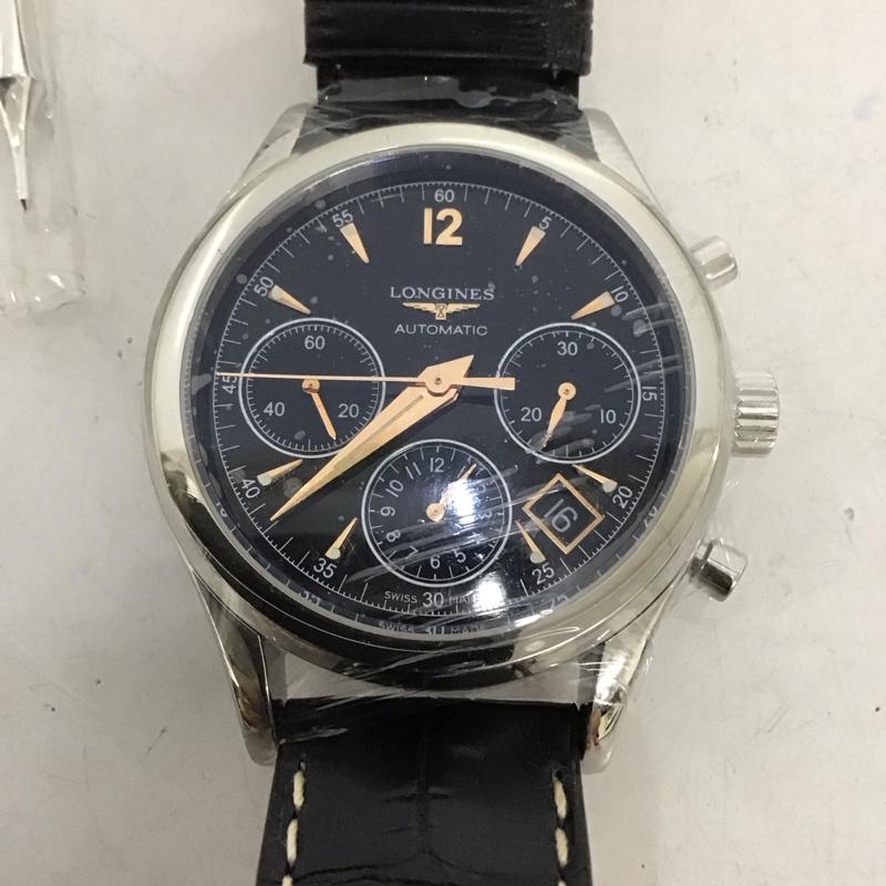 ロンジン LONGINES 腕時計 アナログ（自動巻き） 40059378 箱有 ロゴ、文字 黒 / ブラック /  メンズ USED 古着 中古 10134476