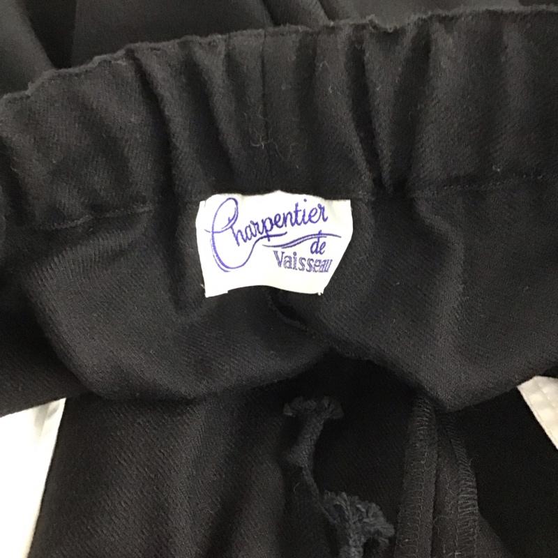 シャルパンティエドゥヴェッソ Charpentier de Vaisseau パンツ スラックス 1 無地 黒 / ブラック /  レディース USED 古着 中古 10141266