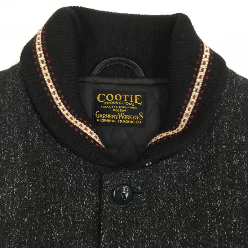 クーティー COOTIE ジャケット、上着 ジャンパー、ブルゾン ウールジャケット M ロゴ、文字 X 刺繍 黒 / ブラック / X ダークグレー / ダークグレー /  メンズ USED 古着 中古 10139150