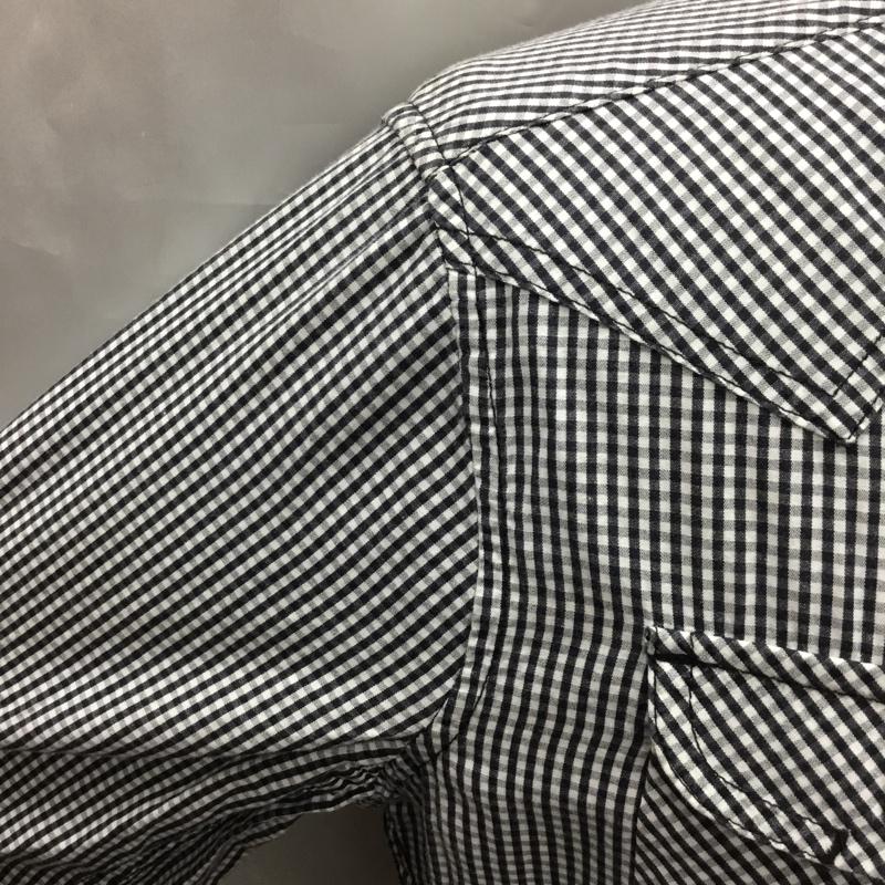 ディーゼル DIESEL シャツ、ブラウス 長袖 長袖シャツ カラーシャツ ポケットシャツ 長袖カットソー チェックシャツ S チェック 白 / ホワイト / X 黒 / ブラック /  メンズ USED 古着 中古 10117723