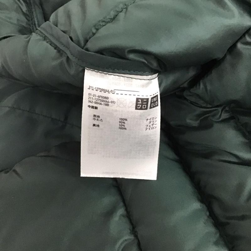ユニクロ UNIQLO ベスト ベスト 211-127500 ウルトラライトダウンベスト ジップアップダウンベスト アウター XL 無地 緑 / グリーン /  メンズ USED 古着 中古 10139744