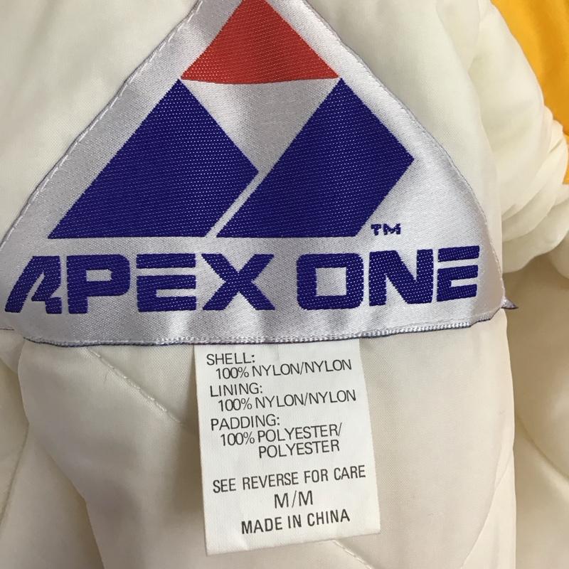古着 USED ジャケット、上着 ジャンパー、ブルゾン APEX ONE Washing ten Huskies ナイロン 中綿 90年代 M ロゴ、文字 白 / ホワイト / X 黄 / イエロー / X 紫 / パープル /  メンズ USED 古着 中古 10122153