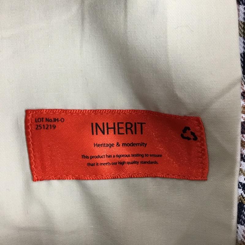 インヘリット INHERIT パンツ スラックス スラックスパンツ ワイドパンツ カジュアルパンツ チェックパンツ L チェック マルチカラー / マルチカラー /  メンズ USED 古着 中古 10115206