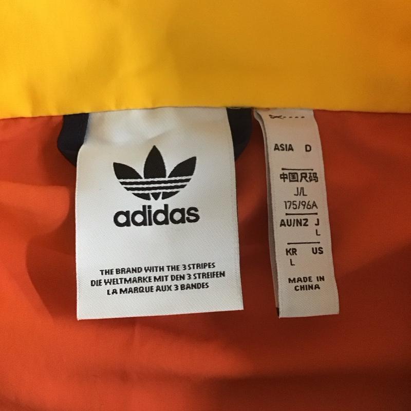 アディダス adidas ジャケット、上着 ジャンパー、ブルゾン gd2054 サマー バスケットボール ウインドトップ L 無地 黄 / イエロー / X 橙 / オレンジ / X 紺 / ネイビー / X 緑 / グリーン /  メンズ USED 古着 中古 10107828