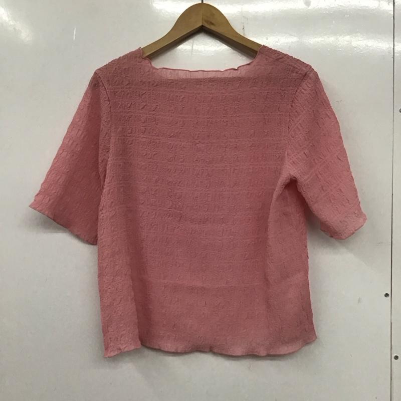 エヘカソポ ehka sopo カットソー 半袖 FREE 無地 桃 / ピンク /  レディース USED 古着 中古 10137402