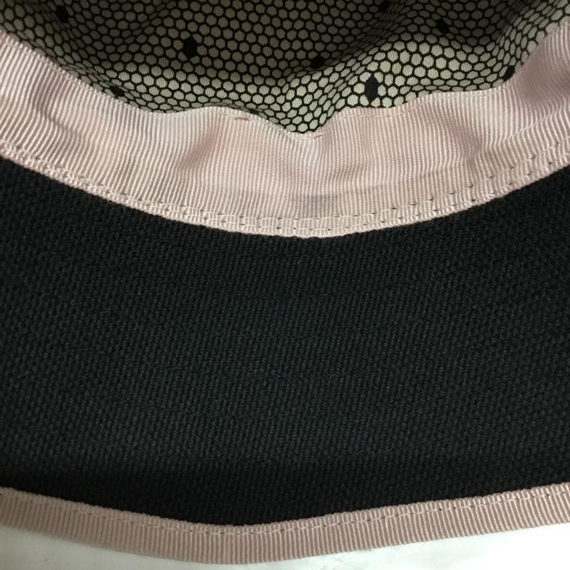 レッドバレンチノ RED VALENTINO 帽子 ハット VQ0HGA06XGU バケットハット ワンポイント 黒 / ブラック / X 桃 / ピンク /  レディース USED 古着 中古 10114851