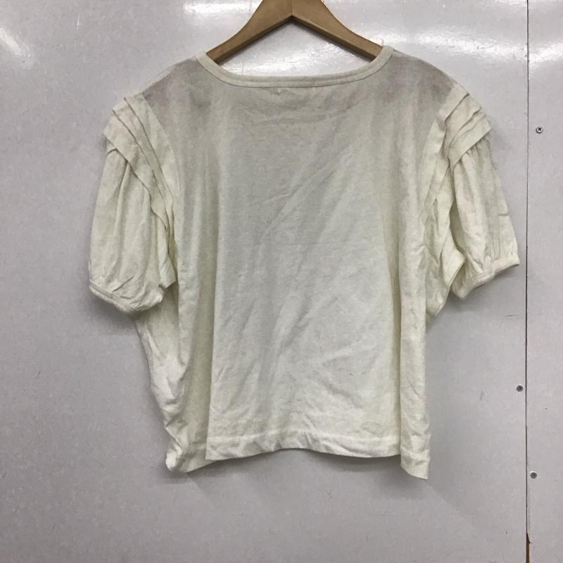 ニコアンド niko and... カットソー 半袖 半袖カットソー 無地Tシャツ ワイドネックカットソー 無地 白 / ホワイト /  レディース USED 古着 中古 10147641