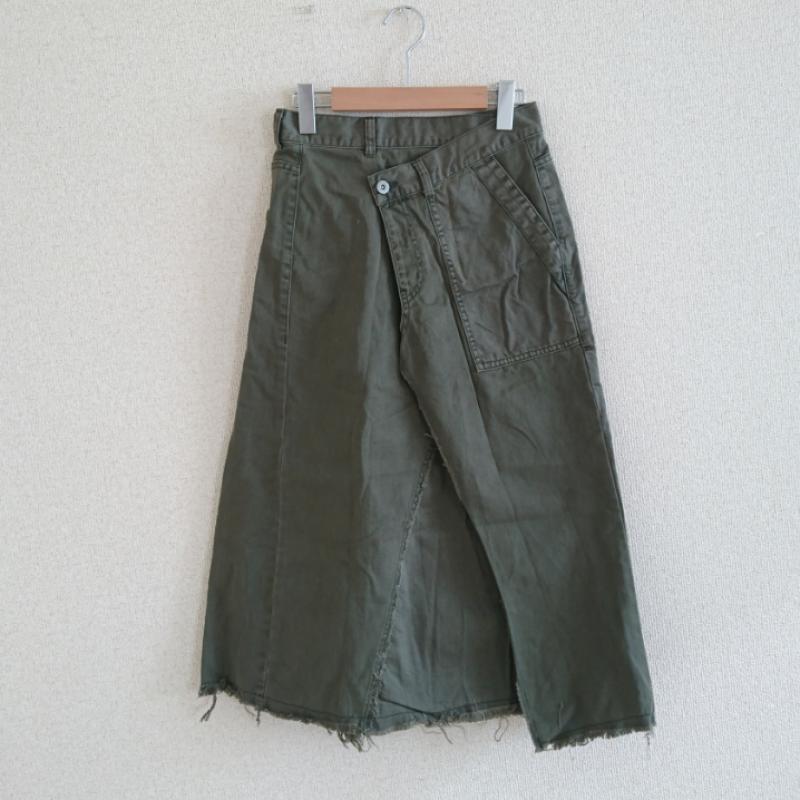 ローズバッド ROSE BUD スカート ロングスカート S 無地 カーキ / カーキ /  レディース USED 古着 中古 10031061