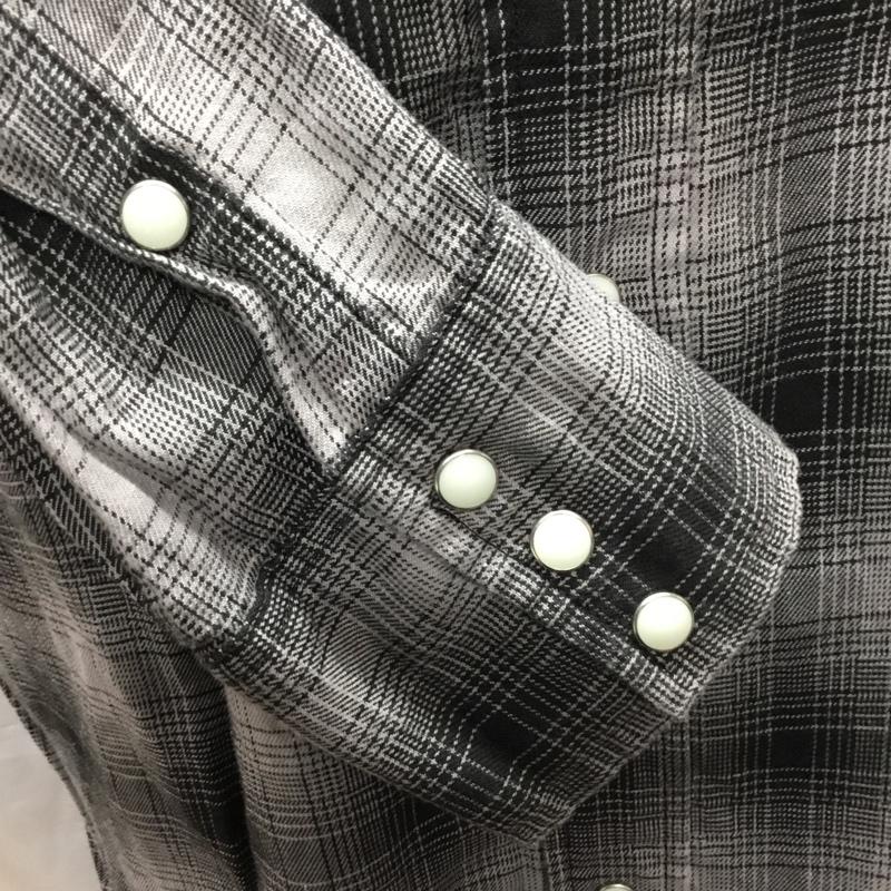 ラングラー Wrangler シャツ、ブラウス 長袖 ws9231 PENDLETON nanouniverse ペンドルトン ナノユニバース ウエスタン チェックシャツ S チェック 黒 / ブラック /  メンズ USED 古着 中古 10119727