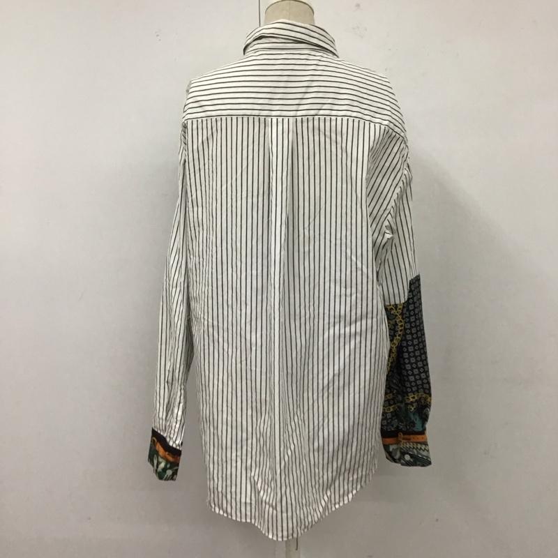 ザラウーマン ZARA WOMAN シャツ、ブラウス 長袖 8321 756 250 ストライプ M  マルチカラー / マルチカラー /  レディース USED 古着 中古 10120609