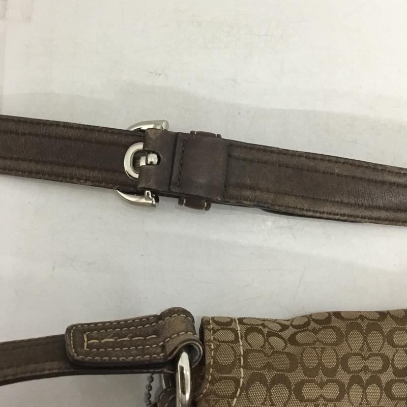 コーチ COACH ショルダーバッグ ショルダーバッグ ミニシグネチャー C05Q 3644 総柄 茶 / ブラウン /  レディース USED 古着 中古 10137939