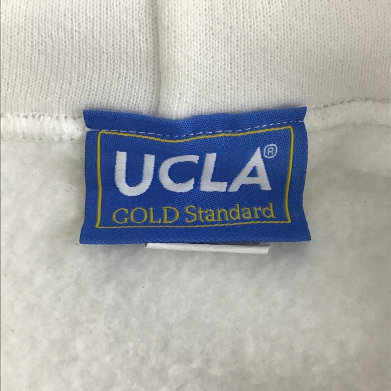 古着 USED パーカー 長袖 長袖パーカー フード付き長袖カットソー スウェット カジュアルカットソー UCLA 90s M ロゴ、文字 白 / ホワイト /  メンズ USED 古着 中古 10105597