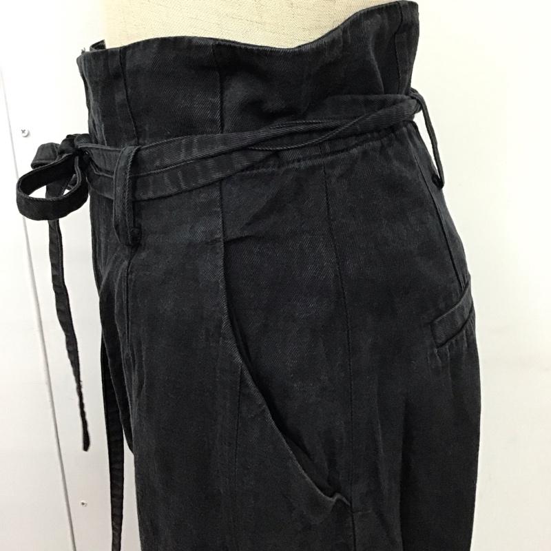 マウジー MOUSSY ボトムス ボトムス 010ES230-1630 HIGH WAIST COCOON PANTS ハイウエスト コクーンパンツ 1 無地 黒 / ブラック /  レディース USED 古着 中古 10114468