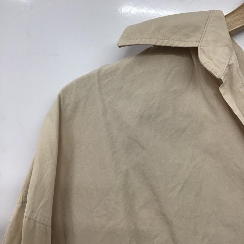 ザラ ZARA シャツ、ブラウス 七分袖 S 無地 ベージュ / ベージュ /  レディース USED 古着 中古 10144241