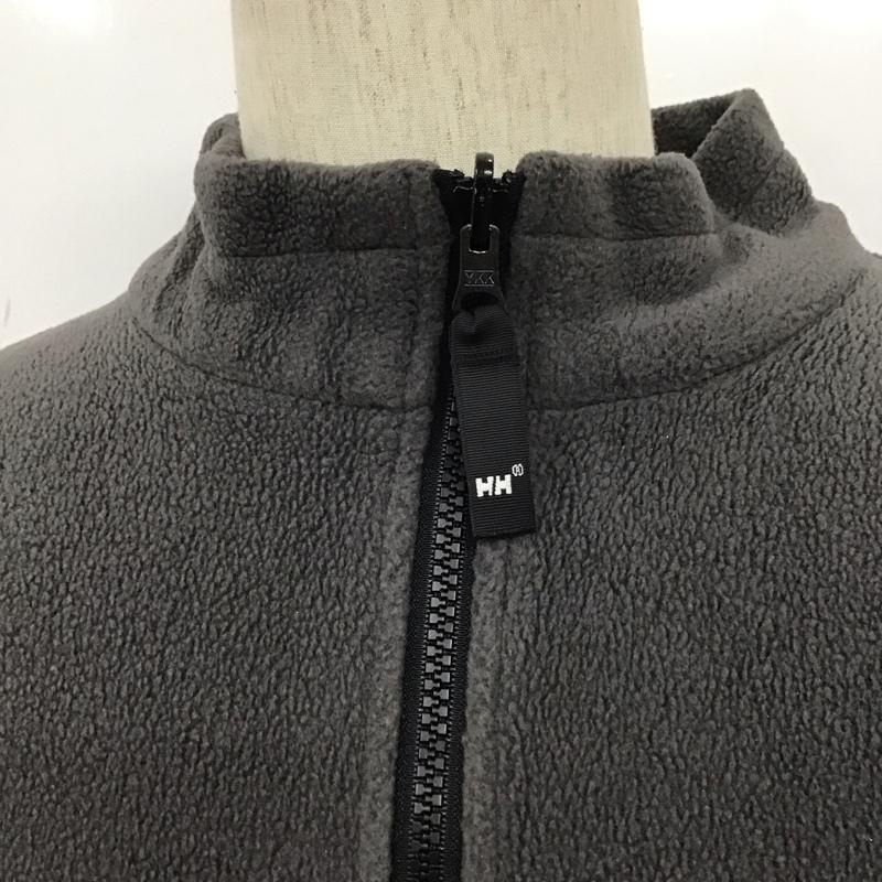 ヘリーハンセン HELLY HANSEN ジャケット、上着 ジャンパー、ブルゾン ジップアップフリースジャケット アウター カジュアルジャケット M ロゴ、文字 灰 / グレー /  メンズ USED 古着 中古 10108680