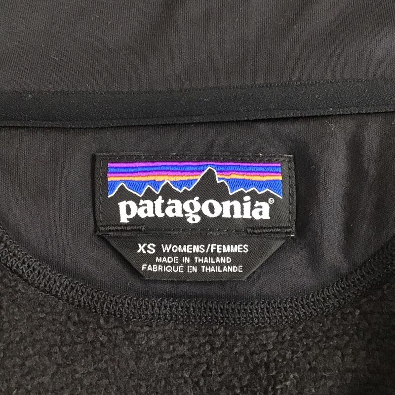 パタゴニア patagonia ジャケット、上着 ジャンパー、ブルゾン 25970fa16 ジップアップジャケット フリースジャケット アウター XS ロゴ、文字 黒 / ブラック /  メンズ USED 古着 中古 10120057