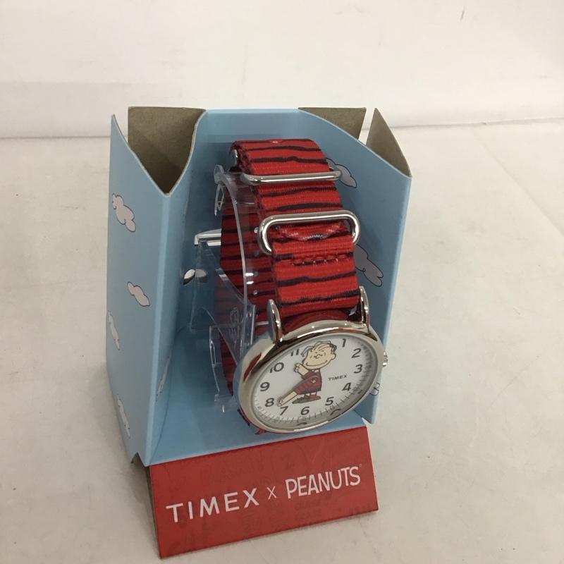 タイメックス TIMEX 腕時計 アナログ（クォーツ式） TW2R41200 スヌーピー ピーナッツ ライナス ウィークエンダー  赤 / レッド /  レディース USED 古着 中古 10136259