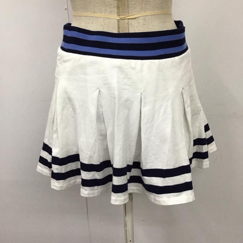 ポロラルフローレン POLO RALPH LAUREN スカート ミニスカート プリーツ L ワンポイント 白 / ホワイト / X 紺 / ネイビー / X 水色 / ライトブルー /  レディース USED 古着 中古 10118838