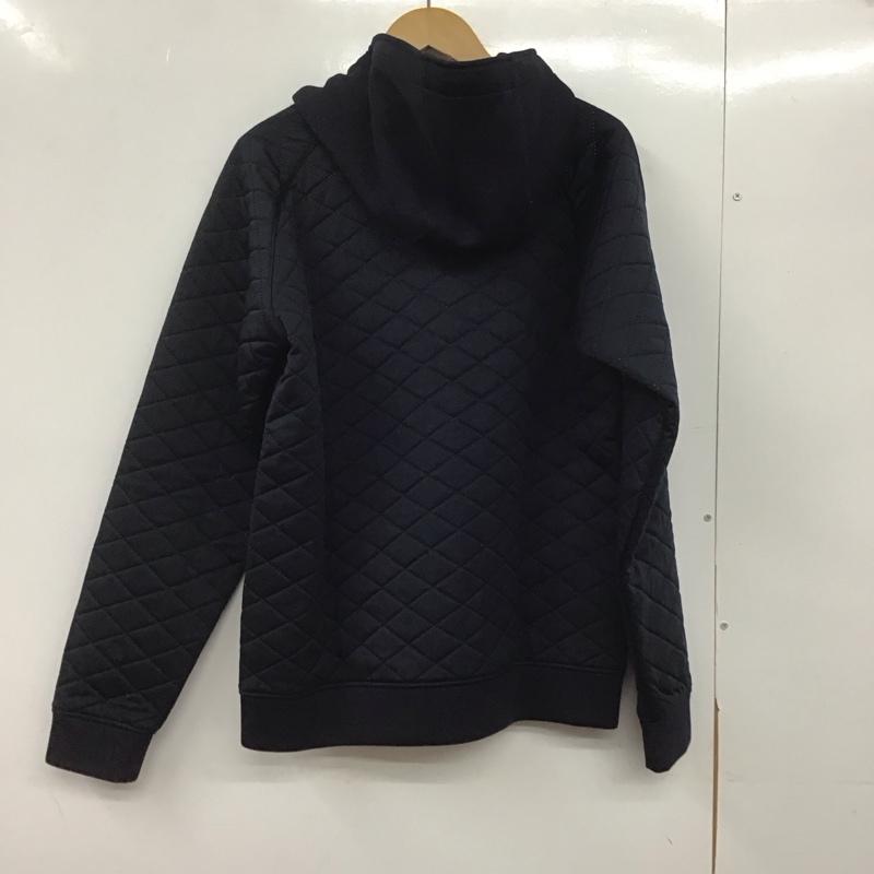 チャンピオン Champion パーカー 長袖 c3-ss613 ジップアップパーカー アウター M ロゴ、文字 紺 / ネイビー /  メンズ USED 古着 中古 10145274