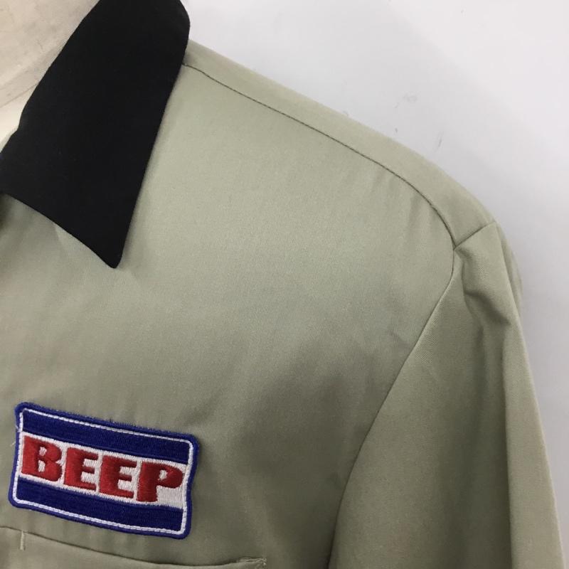 フリークスストア FREAK S STORE シャツ、ブラウス 半袖 半袖シャツ カラーシャツ 半袖カットソー ワッペンシャツ S ロゴ、文字 ベージュ / ベージュ /  メンズ USED 古着 中古 10120831