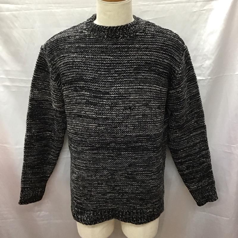 アダムエロペ ADAM ET ROPE  ニット、セーター 長袖 長袖ニットカットソー ニット セーター クルーネックニット L 無地 灰 / グレー /  メンズ USED 古着 中古 10113238