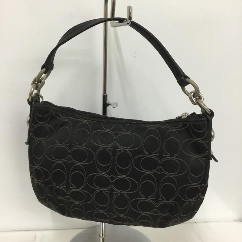 コーチ COACH ハンドバッグ ハンドバッグ 44326 ミニバッグ 総柄 黒 / ブラック /  レディース USED 古着 中古 10148465