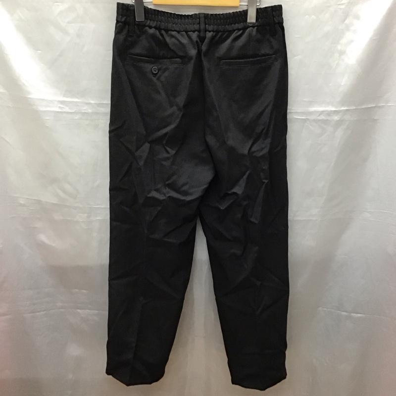 フリークスストア FREAK S STORE パンツ スラックス スラックスパンツ ワイドパンツ カジュアルパンツ センタータックパンツ L 無地 黒 / ブラック /  メンズ USED 古着 中古 10113905