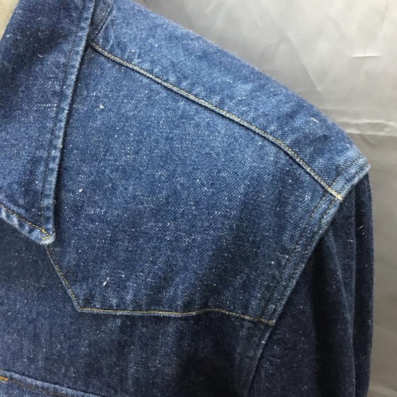 リーバイス Levi s シャツ、ブラウス 長袖 デニムシャツ M 無地 インディゴ / インディゴ /  メンズ USED 古着 中古 10108919