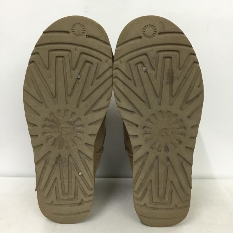 アグ UGG ブーツ ショートブーツ 1135092 クラシック ウルトラ ミニ プラットフォーム 厚底 26cm 26.0cm ロゴ、文字 ベージュ / ベージュ /  メンズ USED 古着 中古 10147130