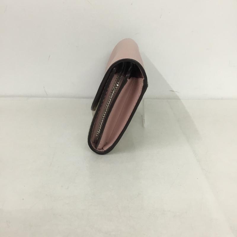 コーチ COACH 財布 長財布 F54022 シグネチャー ロゴ、文字 桃 / ピンク / X ベージュ / ベージュ /  レディース USED 古着 中古 10145884