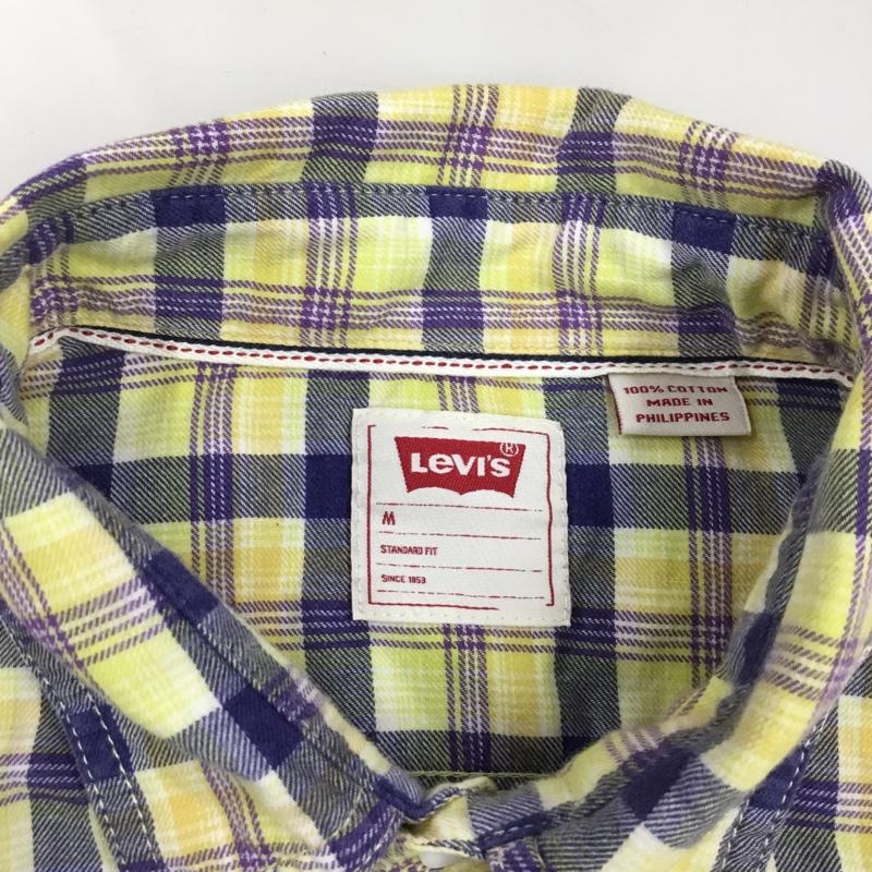 リーバイス Levi s シャツ、ブラウス 長袖 長袖シャツ カラーシャツ ポケットシャツ 長袖カットソー チェックシャツ M チェック マルチカラー / マルチカラー /  メンズ USED 古着 中古 10121675