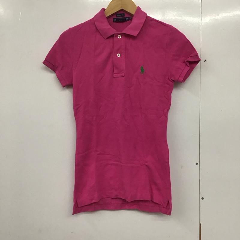 ラルフローレン RALPHLAUREN ポロシャツ 半袖 XS 無地 桃 / ピンク /  レディース USED 古着 中古 10141568