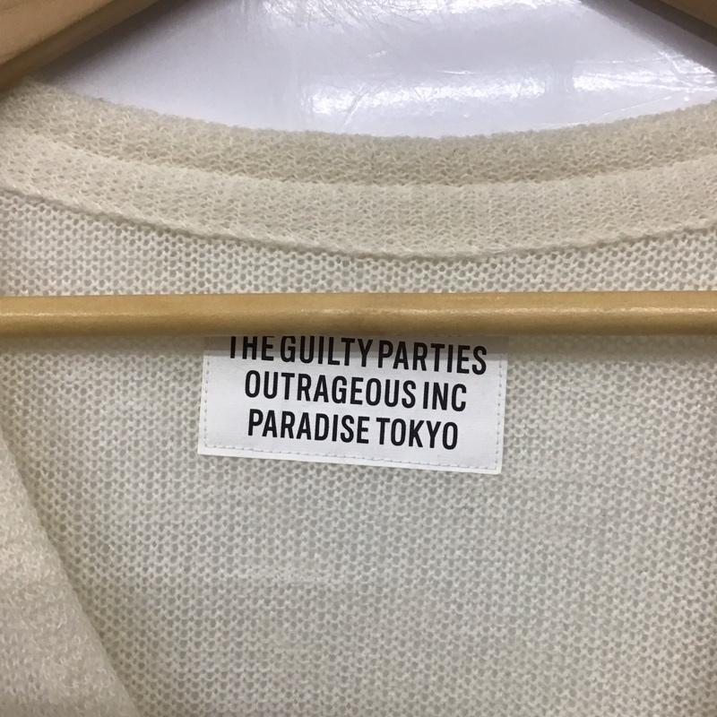 ギルティーパーティーズ GUILTYPARTIES カーディガン 長袖 22fw-wmk-kn06 MOHAIRCARDIGAN ワコマリア 長袖カーディガン XL 無地 白 / ホワイト /  メンズ USED 古着 中古 10140148