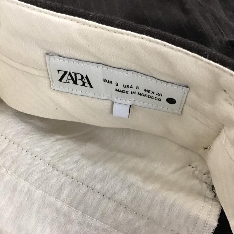 ザラ ZARA パンツ ショートパンツ ハーフパンツ S ストライプ 茶 / ブラウン /  レディース USED 古着 中古 10140009