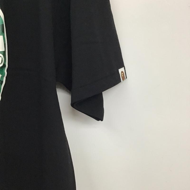 ベイプ BAPE Tシャツ 半袖 半袖カットソー プリントTシャツ クルーネックカットソー XXL プリント 黒 / ブラック /  メンズ USED 古着 中古 10130684