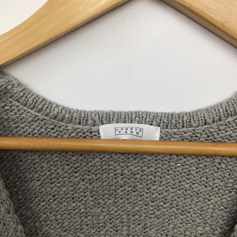 ローリーズファーム LOWRYS FARM ベスト ベスト ニットベスト ノースリーブカットソー プルオーバー Vネック FREE 無地 灰 / グレー /  レディース USED 古着 中古 10142455