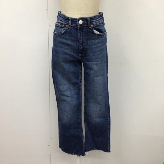 ザラ ZARA パンツ デニム、ジーンズ ストレッチ ジーパン カットオフ 無地 青 / ブルー /  レディース USED 古着 中古 10114590