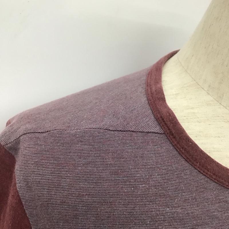 ポールスミスジーンズ Paul Smith JEANS Tシャツ 半袖 PJ-DW-54004 胸ポケット クルーネック M 無地 えんじ / ワインレッド /  メンズ USED 古着 中古 10106954