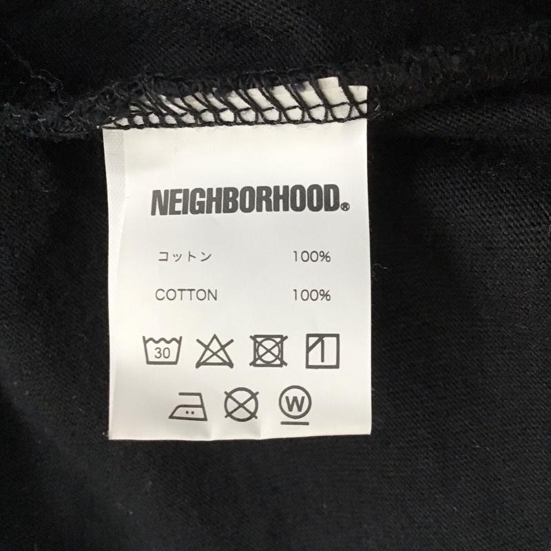 ネイバーフッド NEIGHBORHOOD Tシャツ 半袖 半袖カットソー プリントTシャツ クルーネックカットソー juninagawa XXL ロゴ、文字 黒 / ブラック /  メンズ USED 古着 中古 10116378