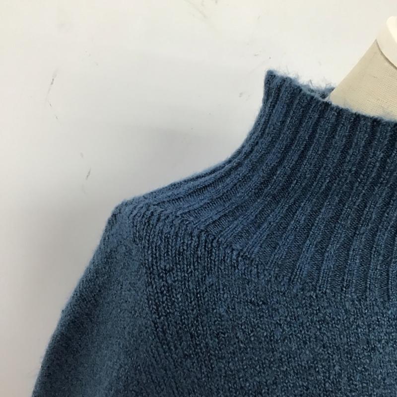 ジーナシス JEANASIS ニット、セーター 長袖 js063558mc FREE 無地 青 / ブルー /  レディース USED 古着 中古 10120268