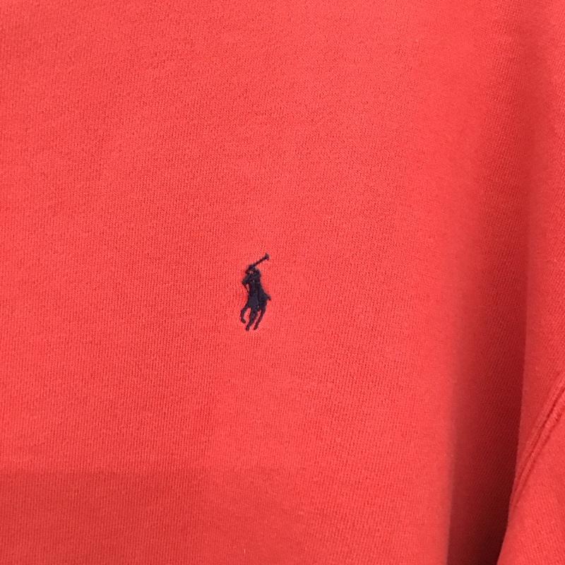 ポロバイラルフローレン Polo by RALPH LAUREN トレーナー 長袖 長袖 XL ロゴ、文字 赤 / レッド /  メンズ USED 古着 中古 10140564