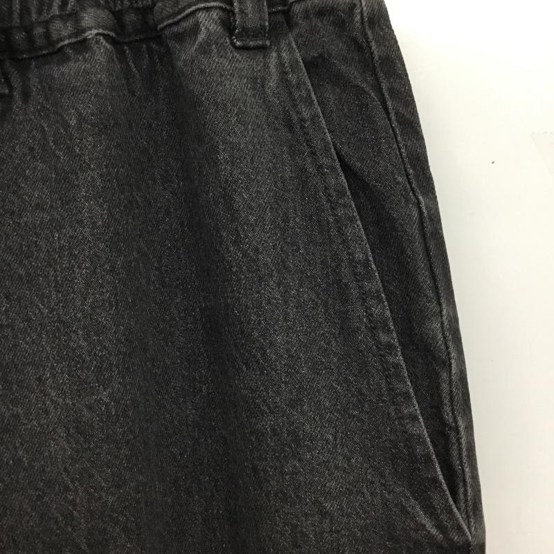 ラファイエット Lafayette パンツ デニム、ジーンズ デニムパンツ ストレートパンツ ワイドパンツ カジュアルパンツ ウエストゴム XL 無地 黒 / ブラック /  メンズ USED 古着 中古 10110020