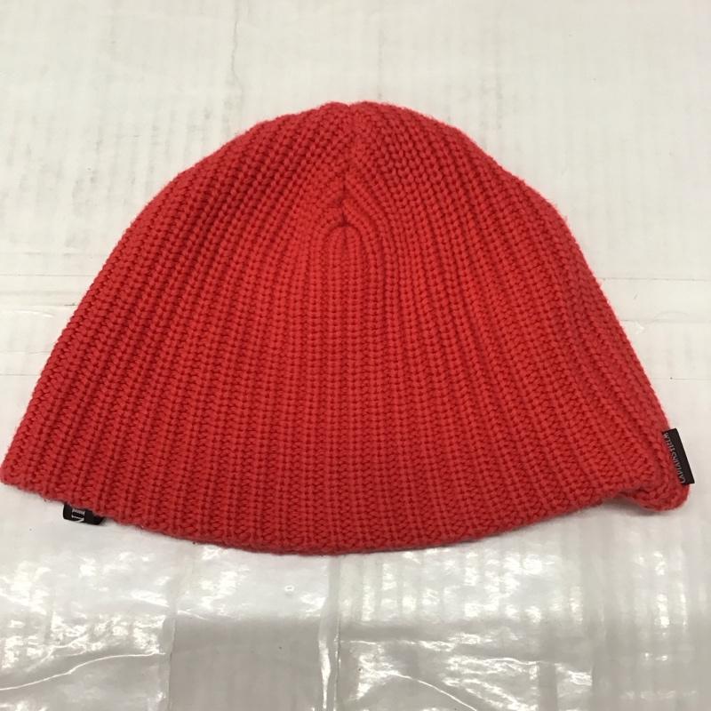 キャプテンズヘルム Captains Helm 帽子 ニット帽 ニットキャップ ビーニー ロゴ、文字 赤 / レッド /  メンズ USED 古着 中古 10111786