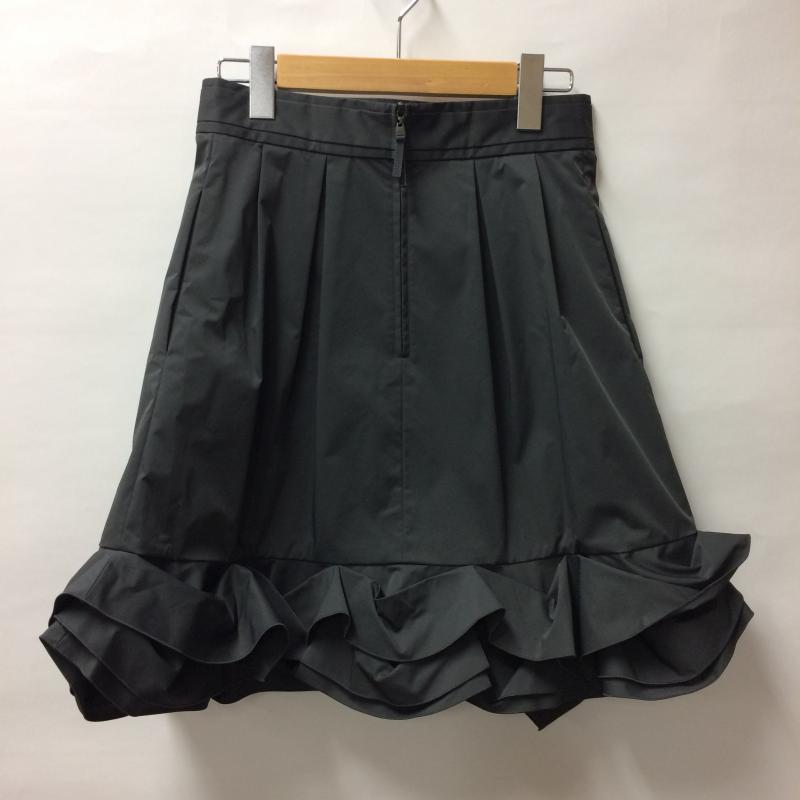 フォクシーニューヨーク FOXEYNEWYORK スカート ひざ丈スカート 40 無地 黒 / ブラック /  レディース USED 古着 中古 10004269