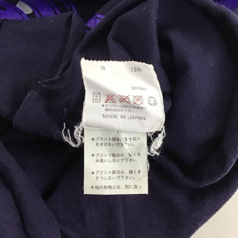 アディダス adidas Tシャツ 半袖 半袖カットソー プリントTシャツ 90s デサント社 ロゴ、文字 紺 / ネイビー /  メンズ USED 古着 中古 10132080