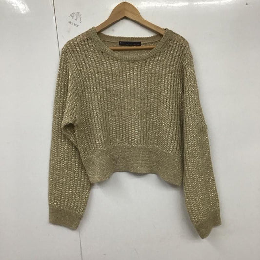 マルティニーク martinique ニット、セーター 長袖 無地 ベージュ / ベージュ /  レディース USED 古着 中古 10129279
