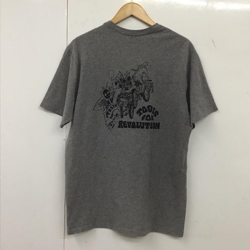パタゴニア patagonia Tシャツ 半袖 半袖カットソー プリントTシャツ クルーネックカットソー S ロゴ、文字 灰 / グレー /  メンズ USED 古着 中古 10138742