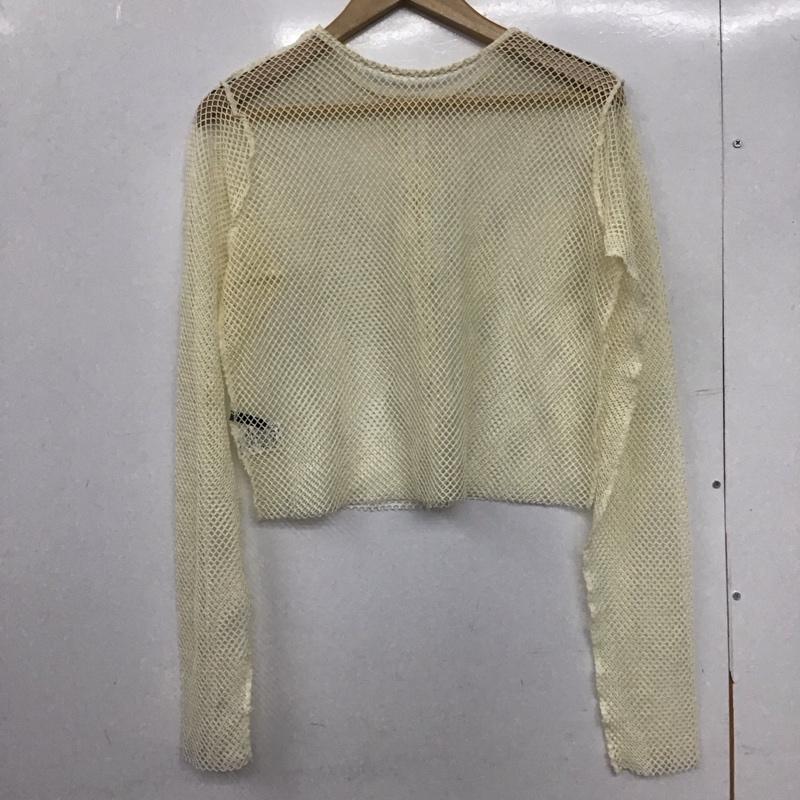 カスタネ Kastane カットソー 長袖 メッシュ2wayプルオーバー ka2c676 FREE 無地 アイボリー / アイボリー /  レディース USED 古着 中古 10149366